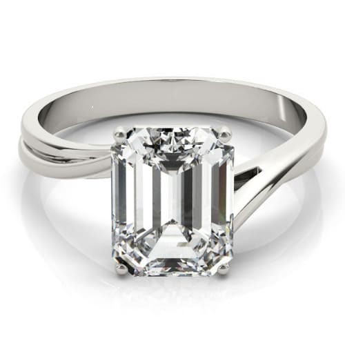 4 Prong Natural Diamond  Engagement Ring
