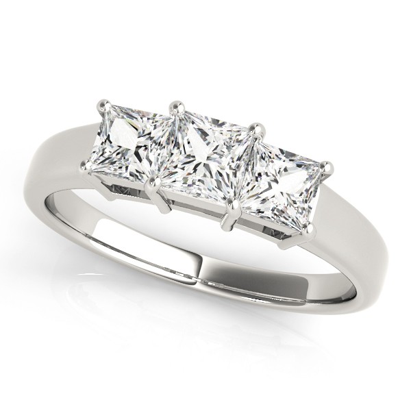 4 Prong Set Natural Diamond  Engagement Ring