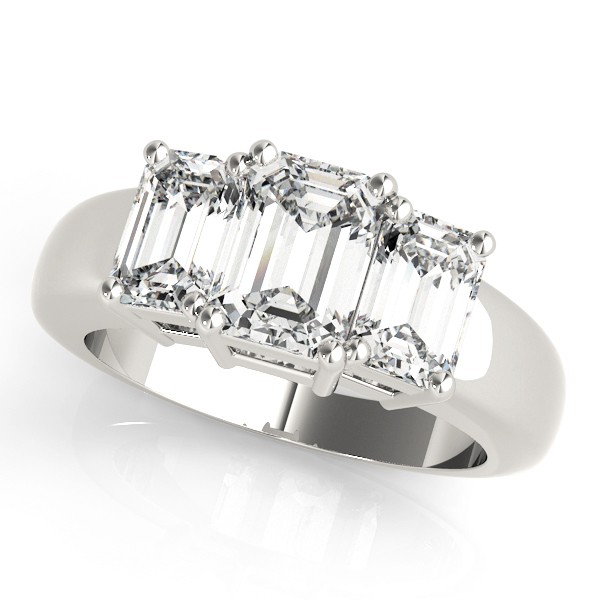 4 Prong Set Lab-Created Diamond  Engagement Ring