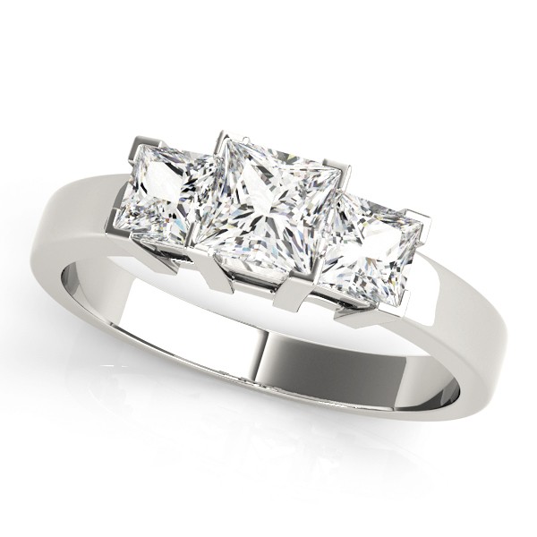 4 Prong Set Natural Diamond  Engagement Ring