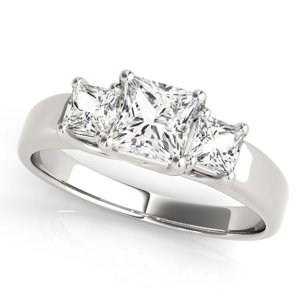 4 Prong Set Natural Diamond  Engagement Ring
