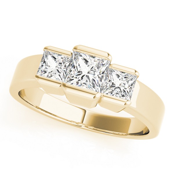 Yuna Natural Diamond Channel Set  Engagement Ring