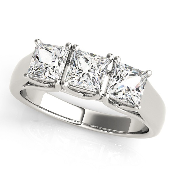 4 Prong Set Natural Diamond  Engagement Ring