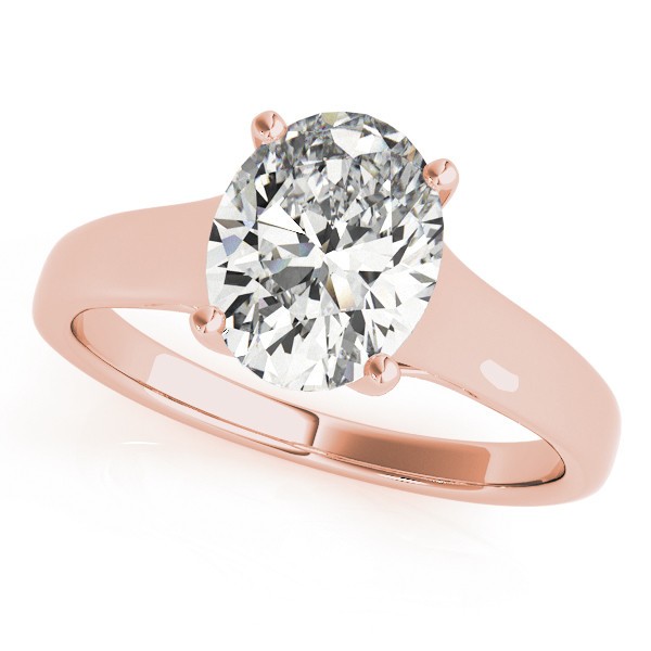 4 Prong Natural Diamond  Engagement Ring