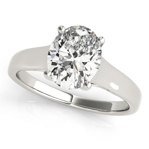 4 Prong Natural Diamond  Engagement Ring