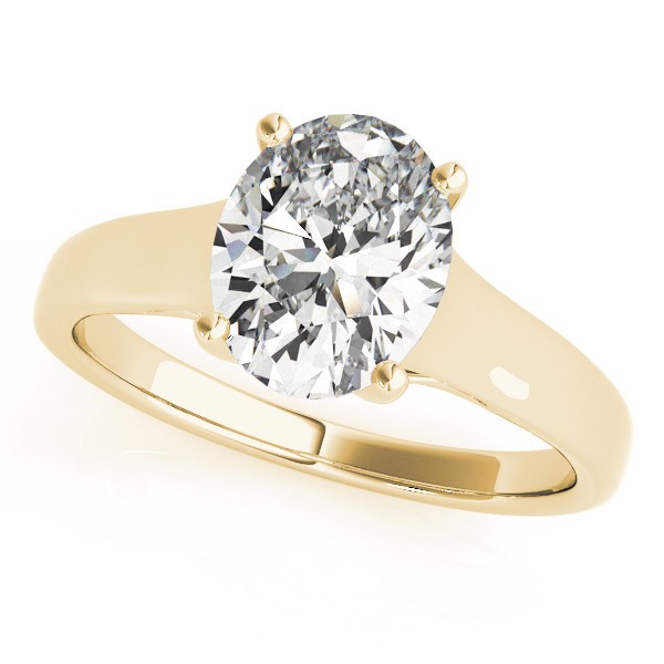 4 Prong Natural Diamond  Engagement Ring