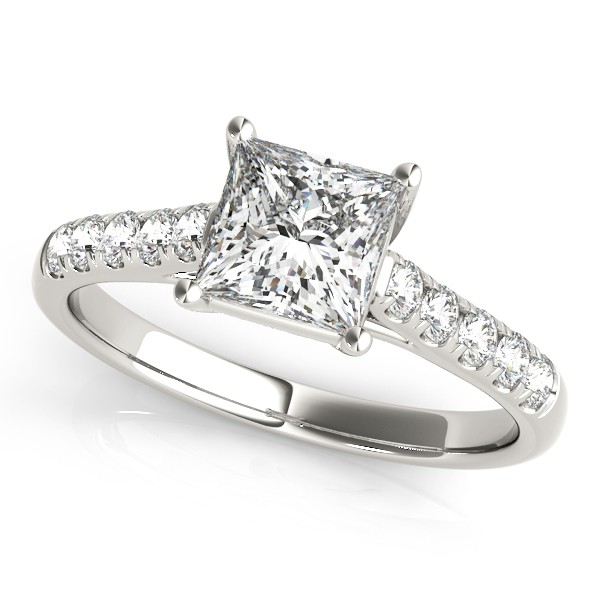 4 Prong Natural Diamond  Engagement Ring