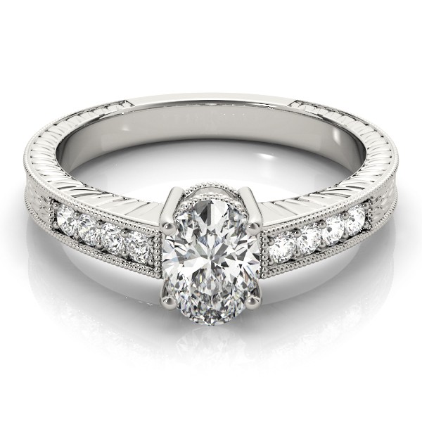 4 Prong Natural Diamond  Engagement Ring