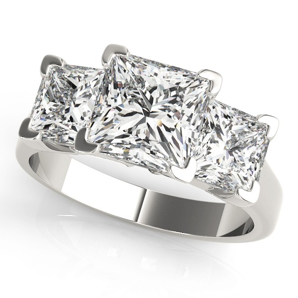 4 Prong Set Natural Diamond  Engagement Ring
