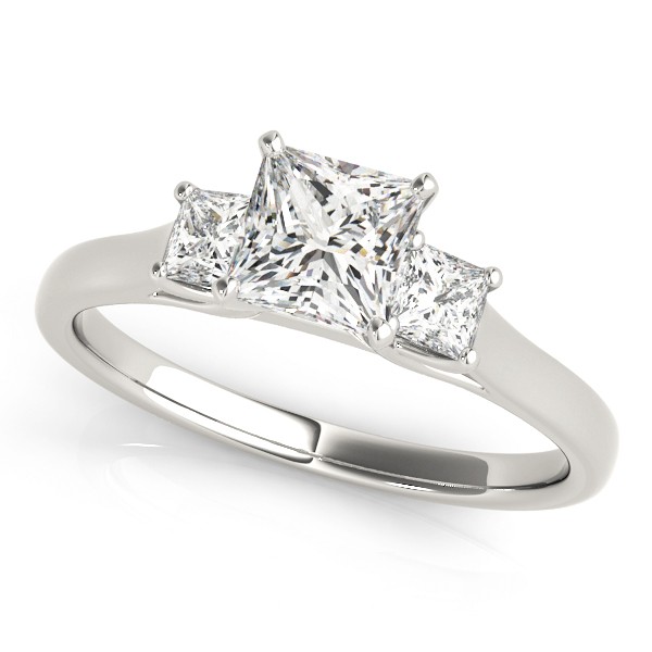 4 Prong Set Natural Diamond  Engagement Ring