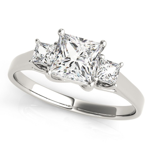 4 Prong Set Natural Diamond  Engagement Ring