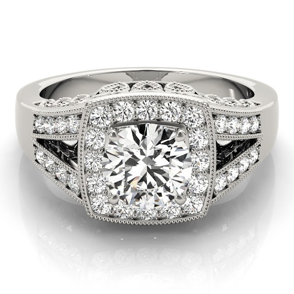 4 Prong Natural Diamond  Engagement Ring