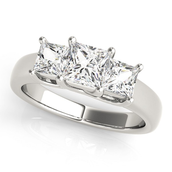 4 Prong Set Natural Diamond  Engagement Ring