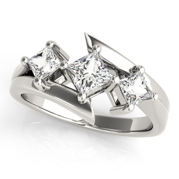 4 Prong Set Natural Diamond  Engagement Ring