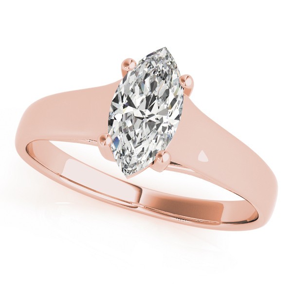 4 Prong Natural Diamond  Engagement Ring