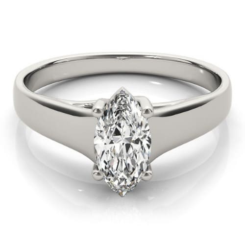 4 Prong Natural Diamond  Engagement Ring
