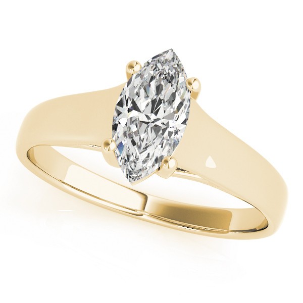 4 Prong Natural Diamond  Engagement Ring