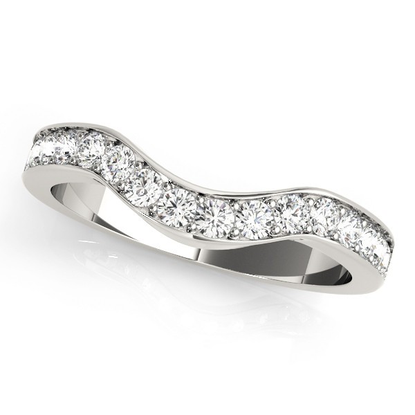 Xylon Natural Diamond Pave Setting  Wedding Ring