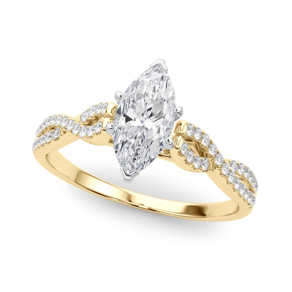 Zemora Lab-Created Diamond 6 Prong Setting  Engagement Ring