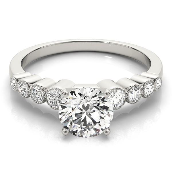 4 Prong Natural Diamond  Engagement Ring