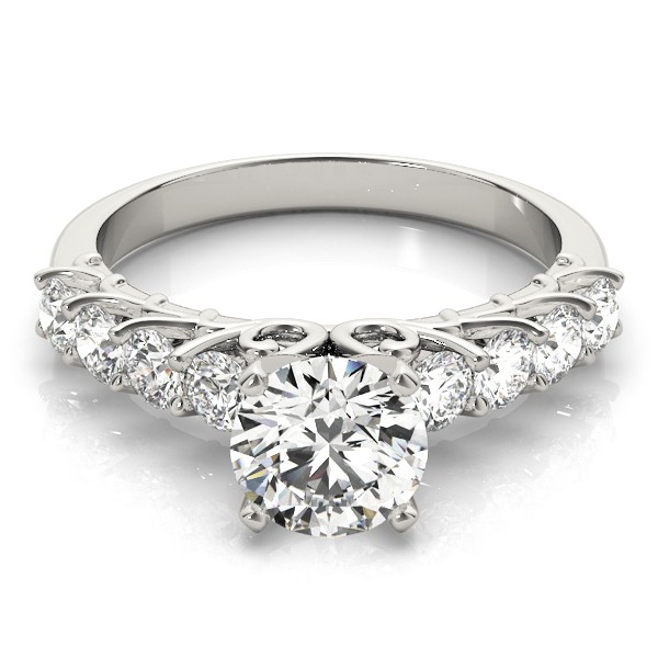 4 Prong Natural Diamond  Engagement Ring