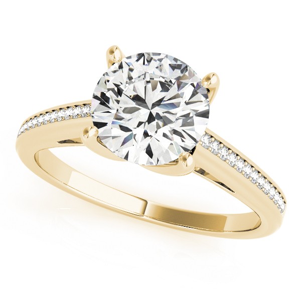 Zaki Lab-Created Diamond 4 Prong Setting  Engagement Ring