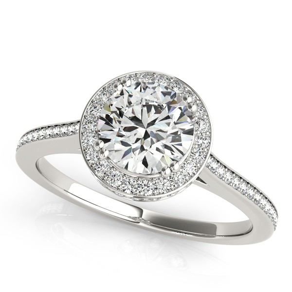 4 Prong Natural Diamond  Engagement Ring