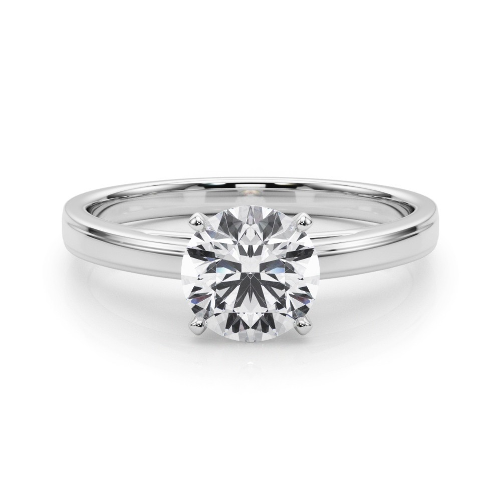 4 Prong Natural  Diamond Ring