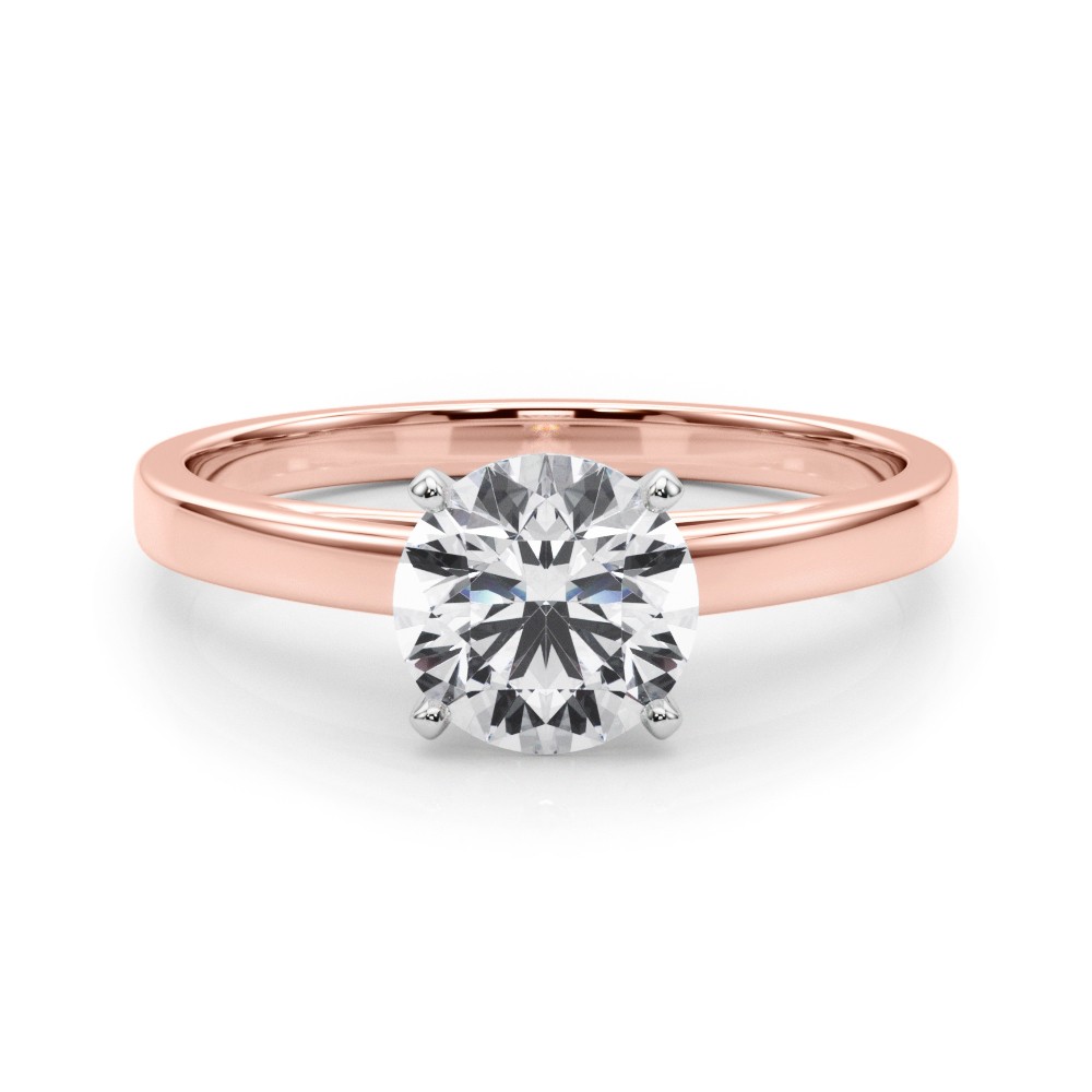 Allena Lab-Created 4 Prong  Diamond Ring