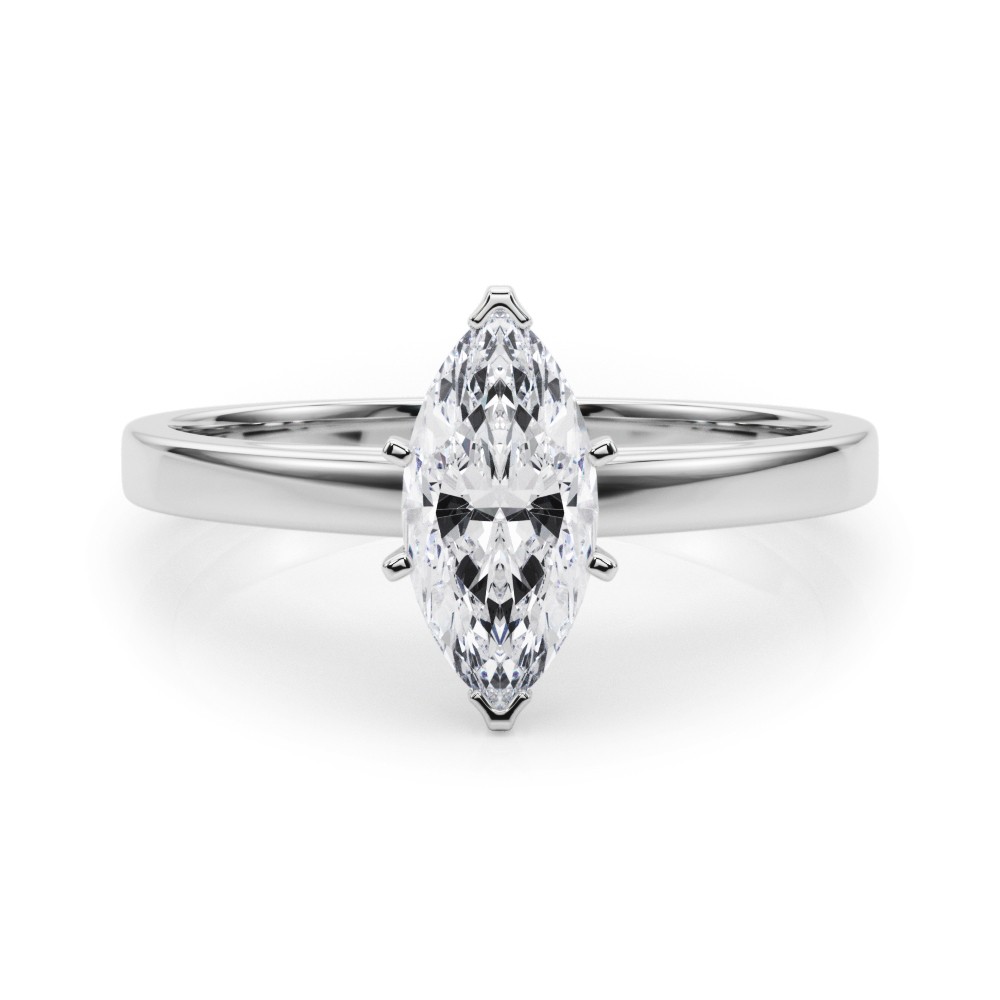 Allena Lab-Created 5 Prong  Diamond Ring