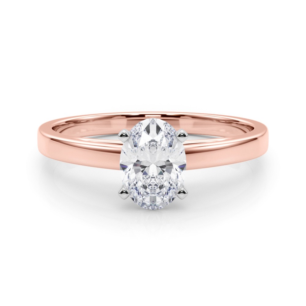 Allena Lab-Created 4 Prong  Diamond Ring