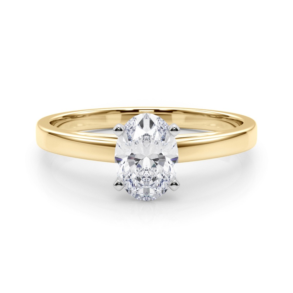 Allena Lab-Created 4 Prong  Diamond Ring