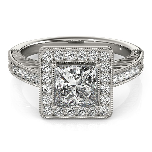 4 Prong Natural Diamond  Engagement Ring