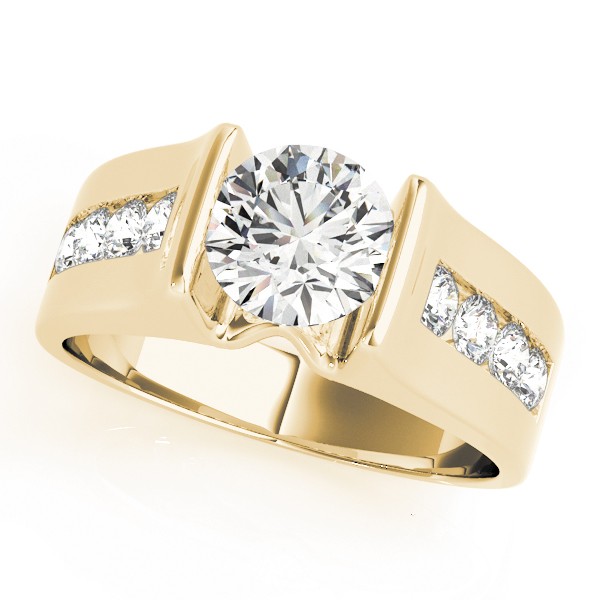 Zhavia Lab-Created Diamond Tension Setting  Engagement Ring