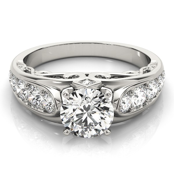 4 Prong Natural Diamond  Engagement Ring