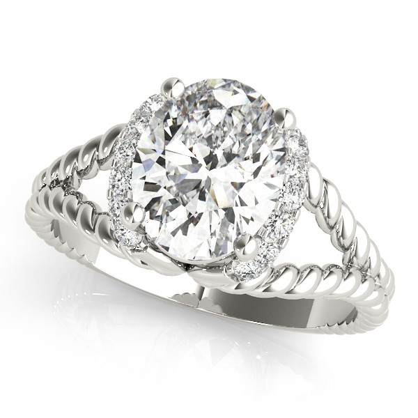 Zaynab Lab-Created Diamond 4 Prong Setting  Engagement Ring