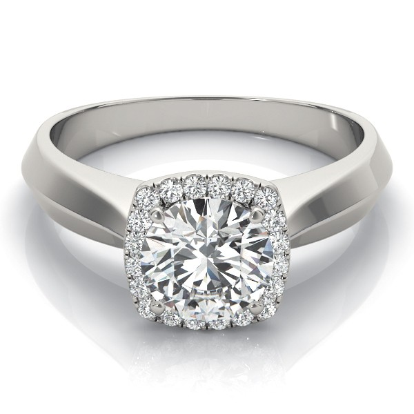 4 Prong Natural Diamond  Engagement Ring