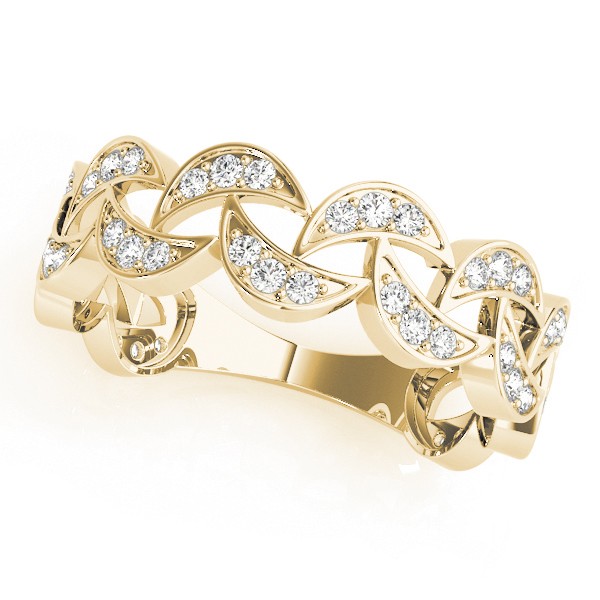 Gren Lab-Created Diamond Pave set  Wedding Ring