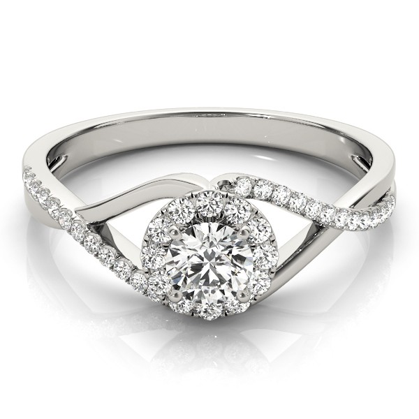 4 Prong Natural Diamond  Engagement Ring