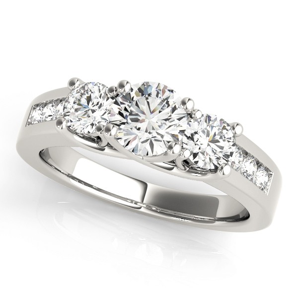 4 Prong Set Lab-Created Diamond  Engagement Ring