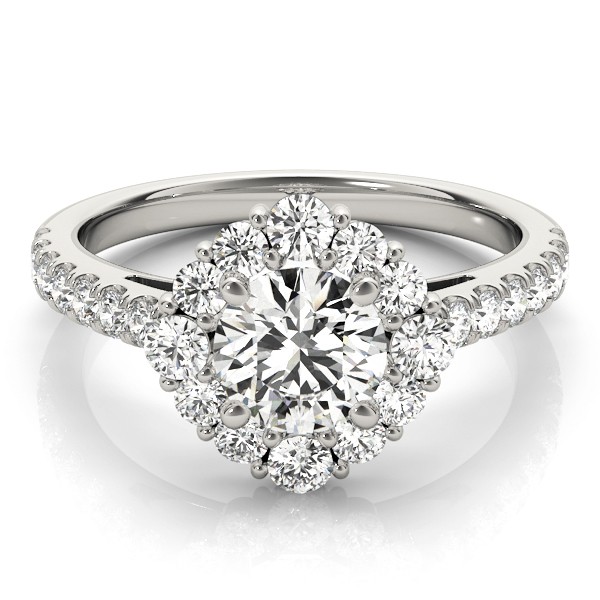 4 Prong Natural Diamond  Engagement Ring