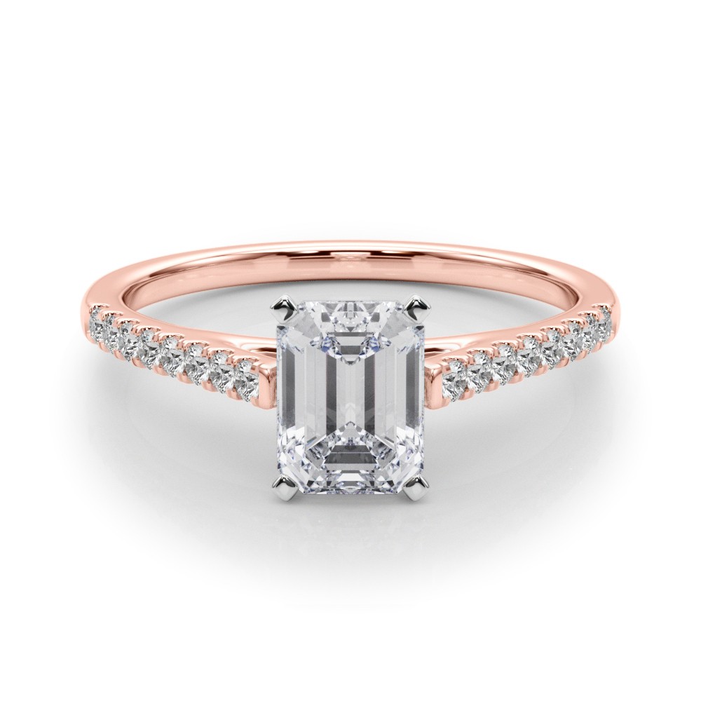 Lincya Natural Diamond 4 Prong  Engagement Ring