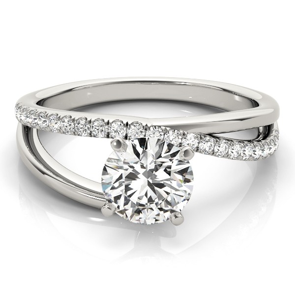 4 Prong Natural Diamond  Engagement Ring