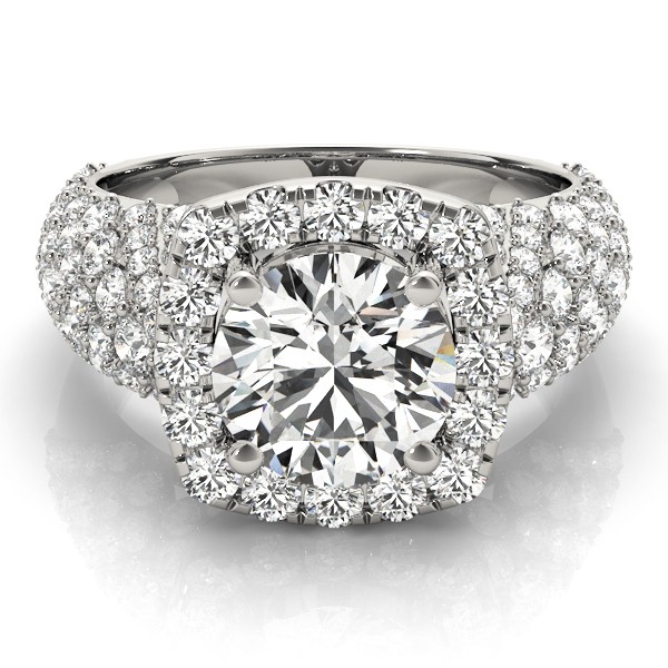 4 Prong Natural Diamond  Engagement Ring