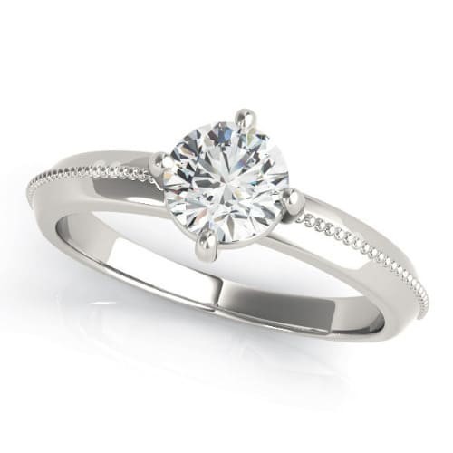 4 Prong Natural  Diamond Ring