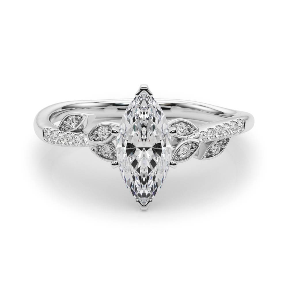 6 Prong Natural Diamond  Engagement Ring