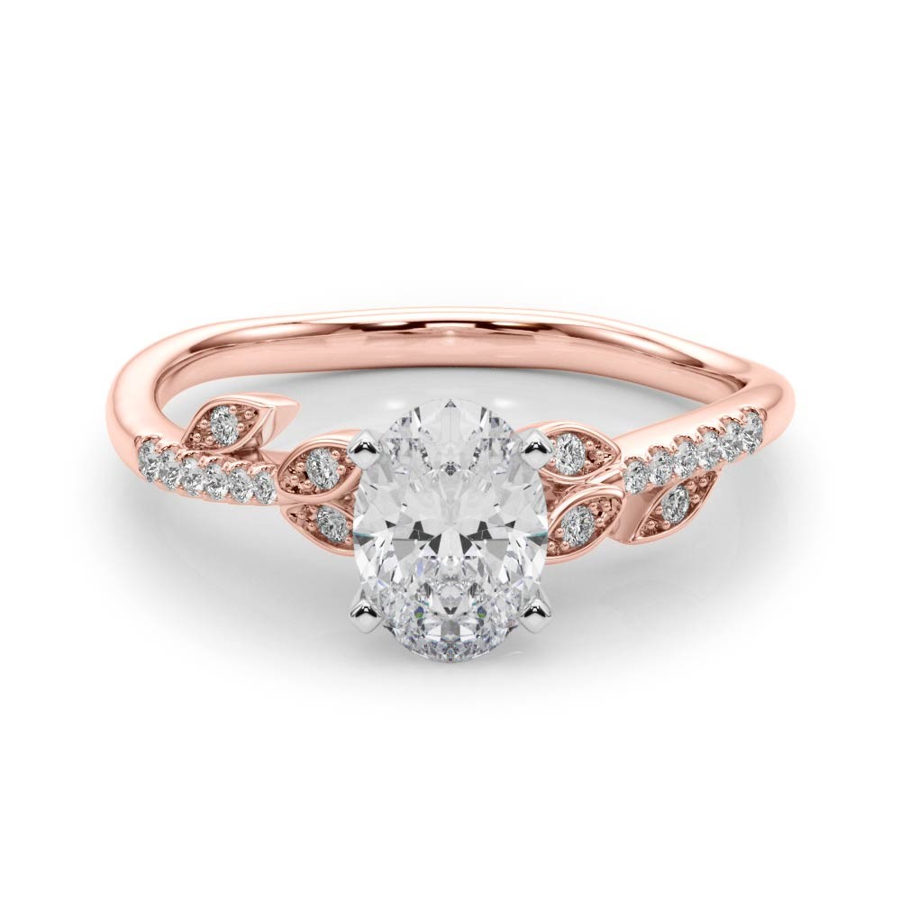 4 Prong Natural Diamond  Engagement Ring