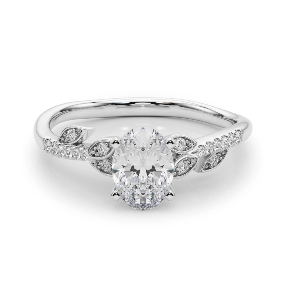4 Prong Natural Diamond  Engagement Ring