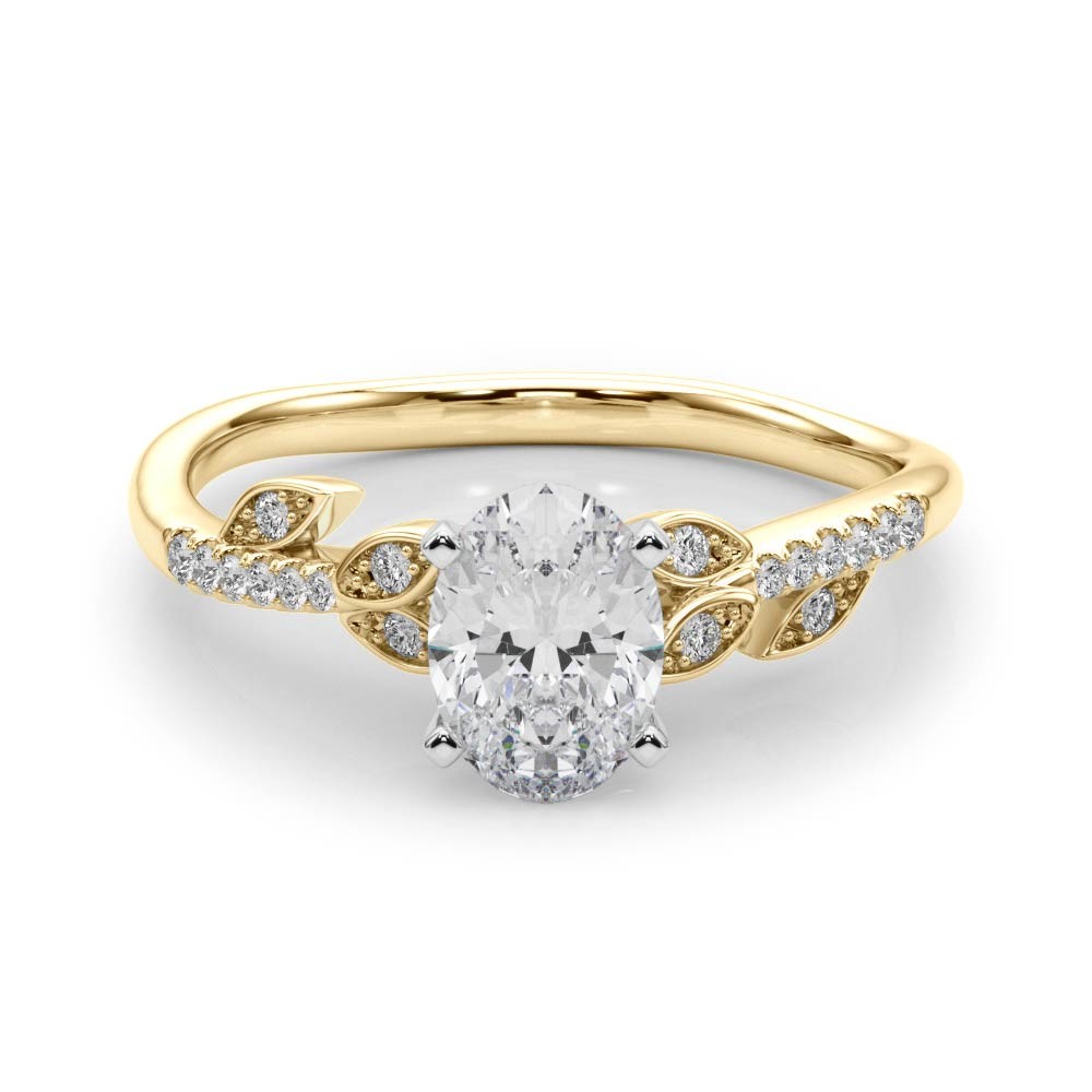 4 Prong Natural Diamond  Engagement Ring
