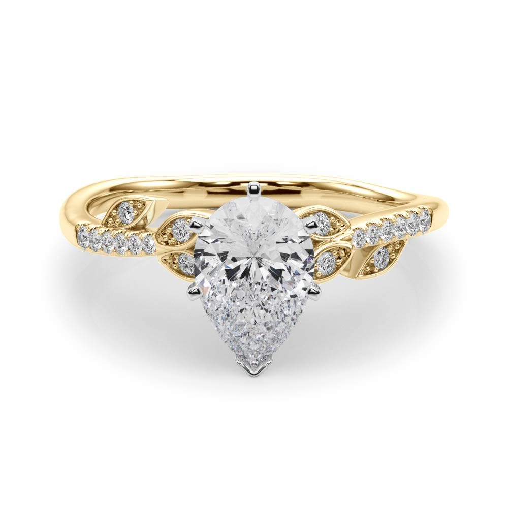 6 Prong Natural Diamond  Engagement Ring